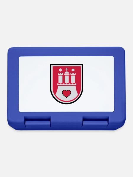 hamburg wappen - Brotdose - Royalblau