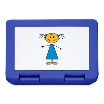 girl - Boîte à goûter - bleu royal - Devant
