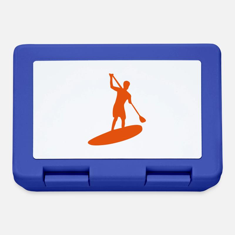 paddle board silhouette - Boîte à goûter - bleu royal