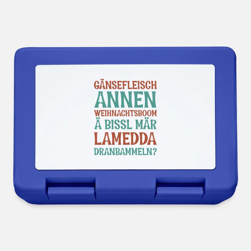 Weihnachtbaum & Lametta (Sächsisch-Edition) - Brotdose - Royalblau