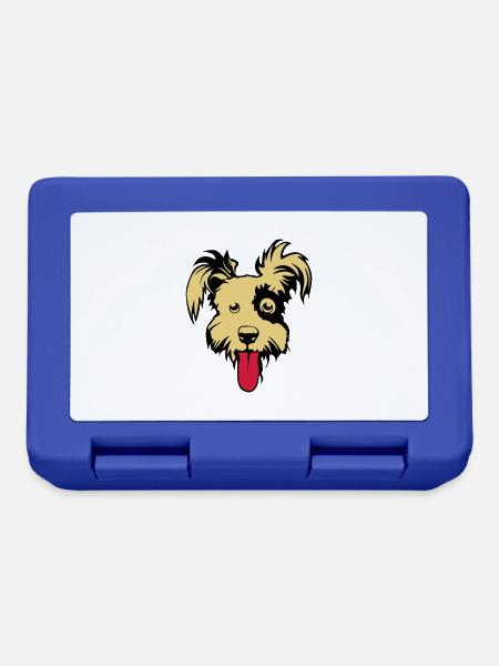 chien caniche dessin 202 - Boîte à goûter - bleu royal