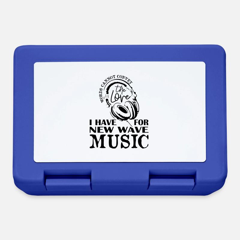 I Have For New Wave Music - Boîte à goûter - bleu royal