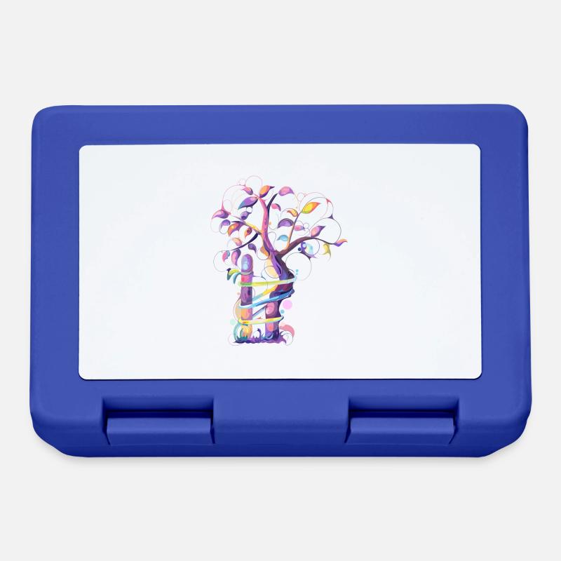 Orthopädietechnik Baum bunt (gOT it!) - Brotdose - Royalblau