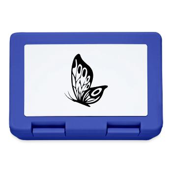 schmetterling - Brotdose - Royalblau - Vorne