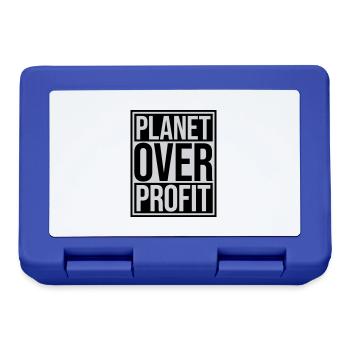 planet over profit Zitat - Brotdose - Royalblau - Vorne