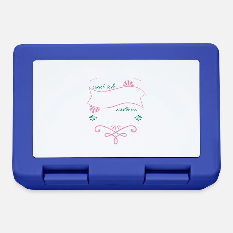 bullterrier geburtstagsgeschenkidee statement - Brotdose - Royalblau