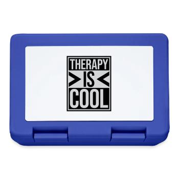 la thérapie est cool Citation - Boîte à goûter - bleu royal - Devant