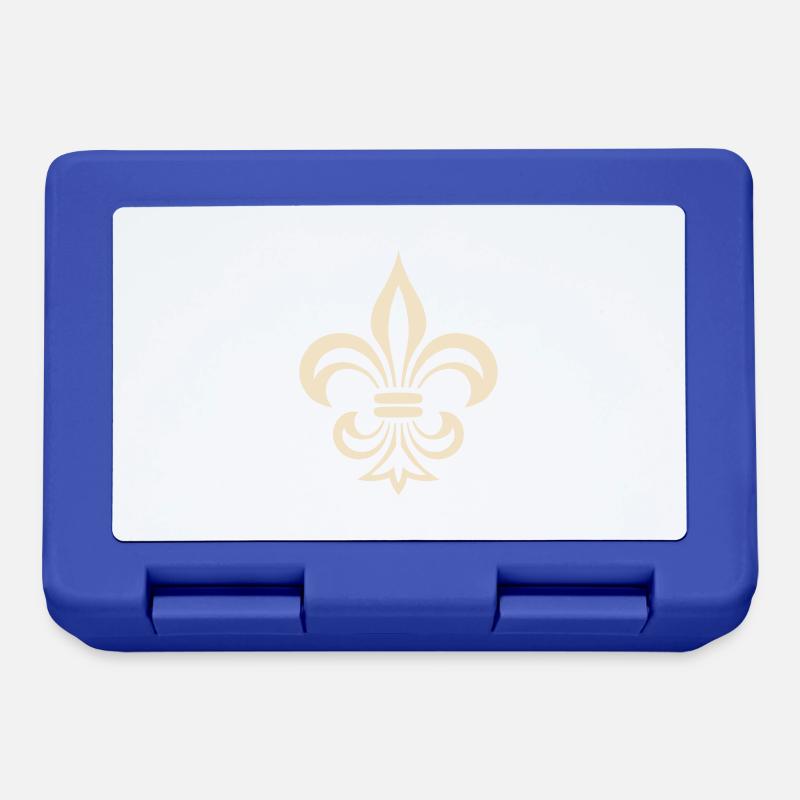 fleur de lys - Boîte à goûter - bleu royal