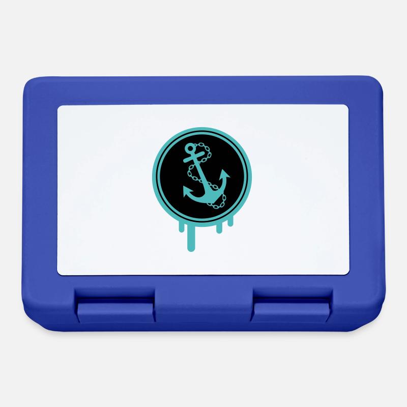 anker icon klecks - Brotdose - Royalblau
