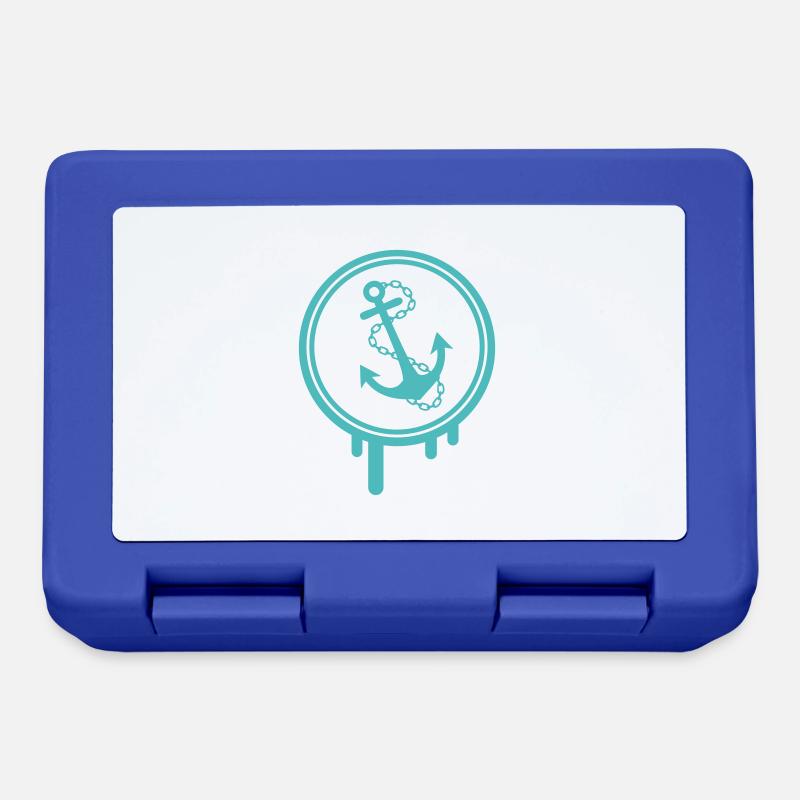 anker icon klecks - Brotdose - Royalblau