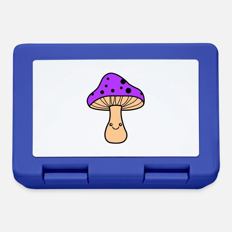 Mushroom Comic - Lunchbox - royal blue
