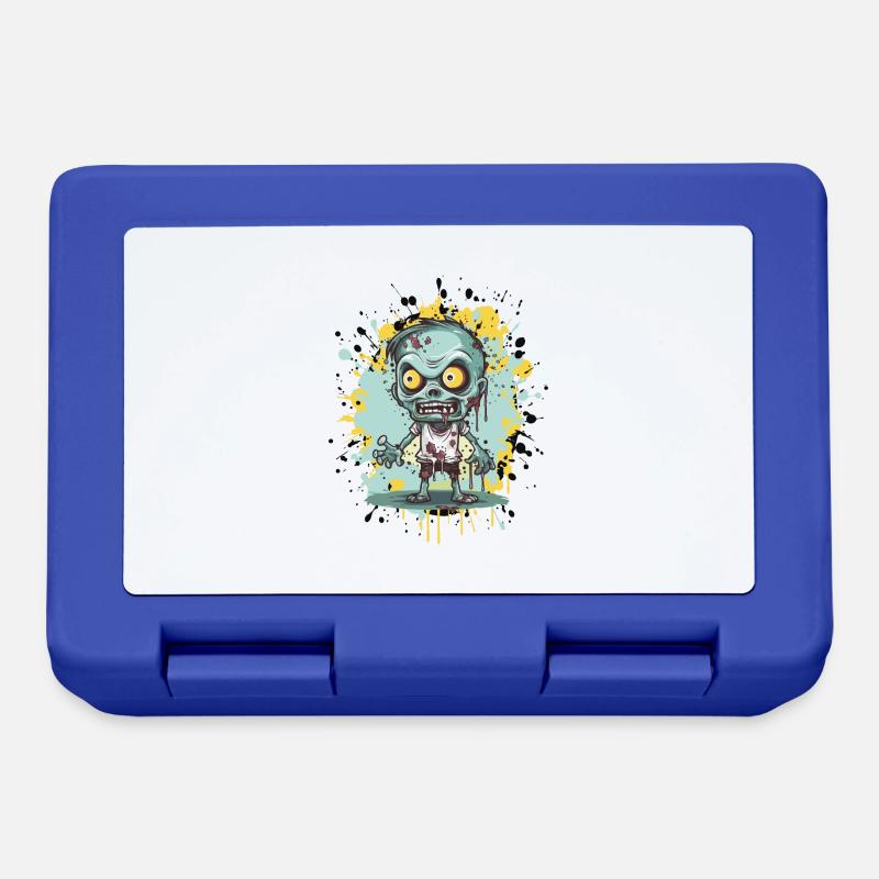 Zombie Comic - Brotdose - Royalblau