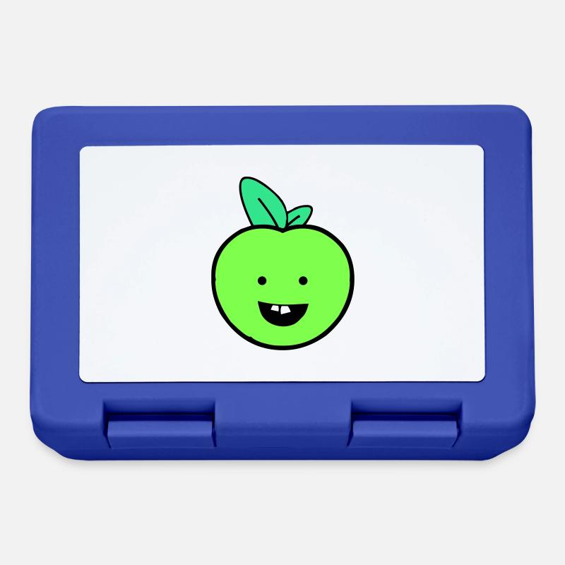 apfel smile - Brotdose - Royalblau