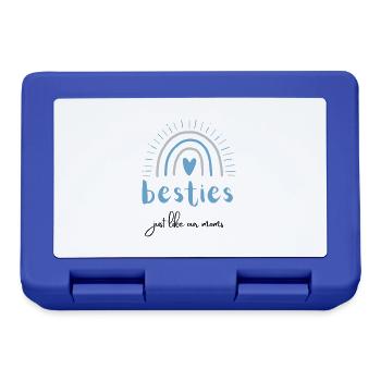 besties just like our moms | best friends - Brotdose - Royalblau - Vorne