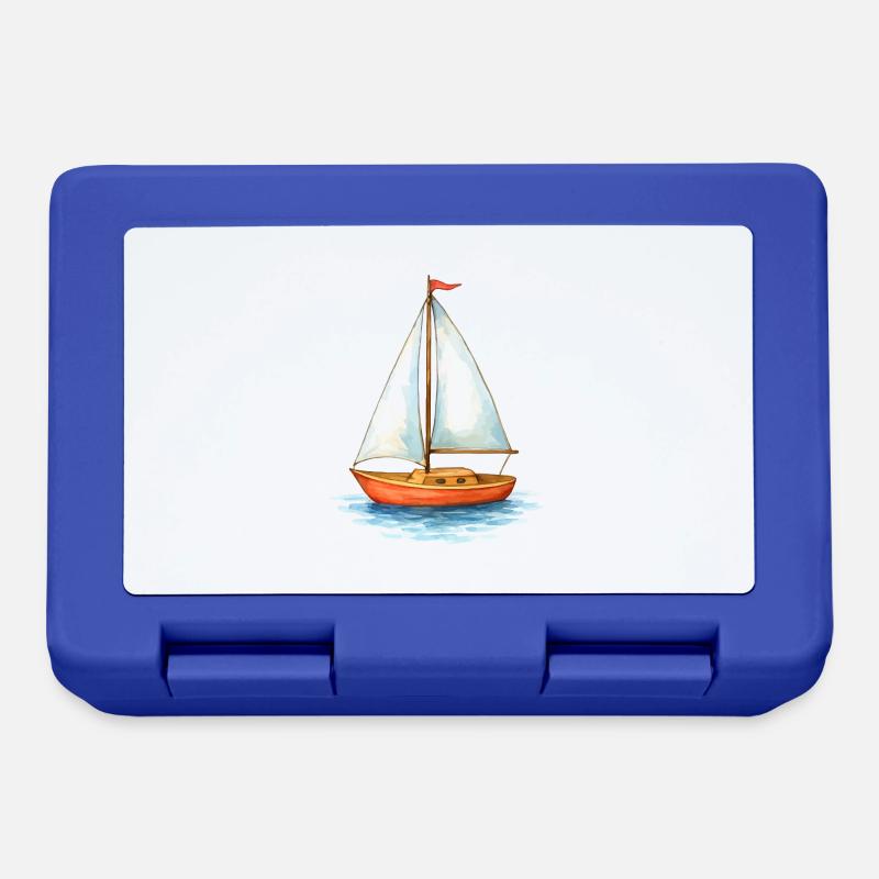 segelboot boot - Brotdose - Royalblau