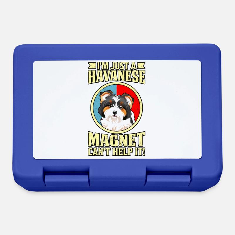 I'm just a Havanese Magnet can't help it - Brotdose - Royalblau