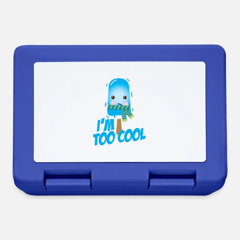 Drôle de cool sort mignon crème glacée en été - Boîte à goûter - bleu royal
