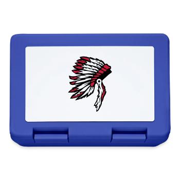 Indian hairstyle Indian chef - Lunchbox - royal blue - Front