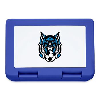 foot lynx logo sauvage animal club - Boîte à goûter - bleu royal - Devant