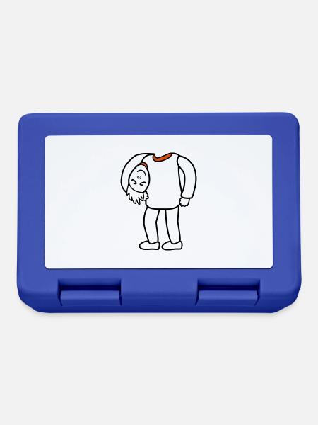 Head under the arm - Lunchbox - royal blue