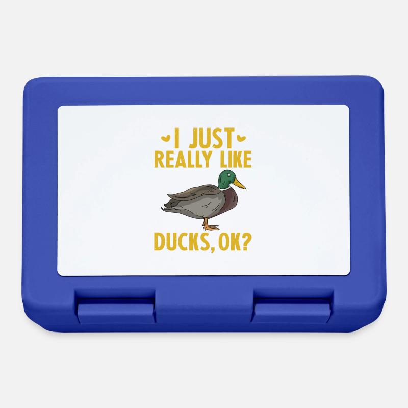 J’aime vraiment les canards OK - Boîte à goûter - bleu royal