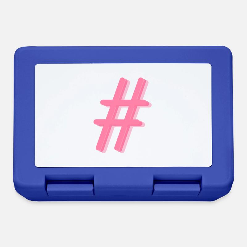 Hashtag - Lunchbox - royal blue