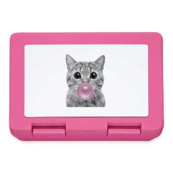 Bubble Katze - Brotdose - Pink - Vorne