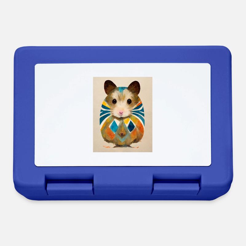 Hamster abstract - Lunchbox - royal blue