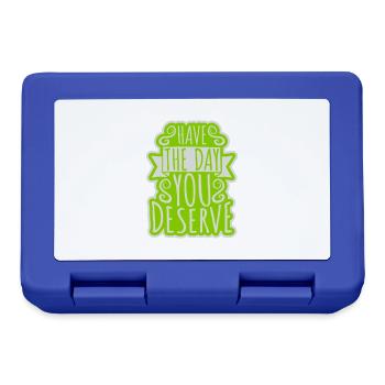 the day you deserve - Lunchbox - royal blue - Front