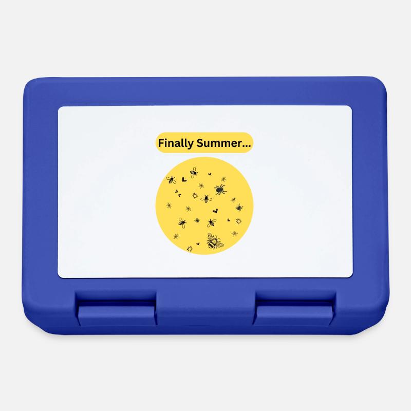 Finally Summer... All the Bugs We've Been Missing! - Lunchbox - royal blue