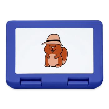 Hamster Funny - Lunchbox - royal blue - Front