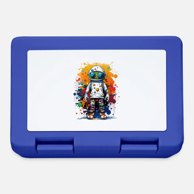 Galactic Artistry: Blast Off with Trendsetting. - Lunchbox - royal blue