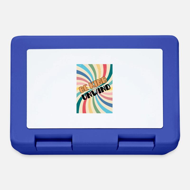 Be Kind Unwind - Lunchbox - royal blue