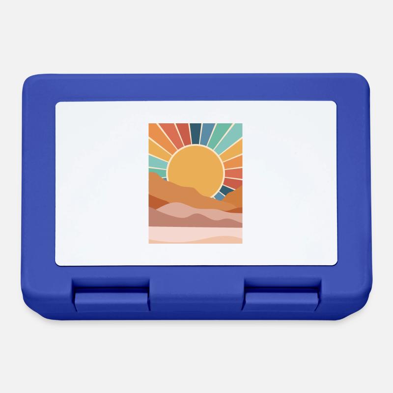 Desert Sunset - Lunchbox - royal blue