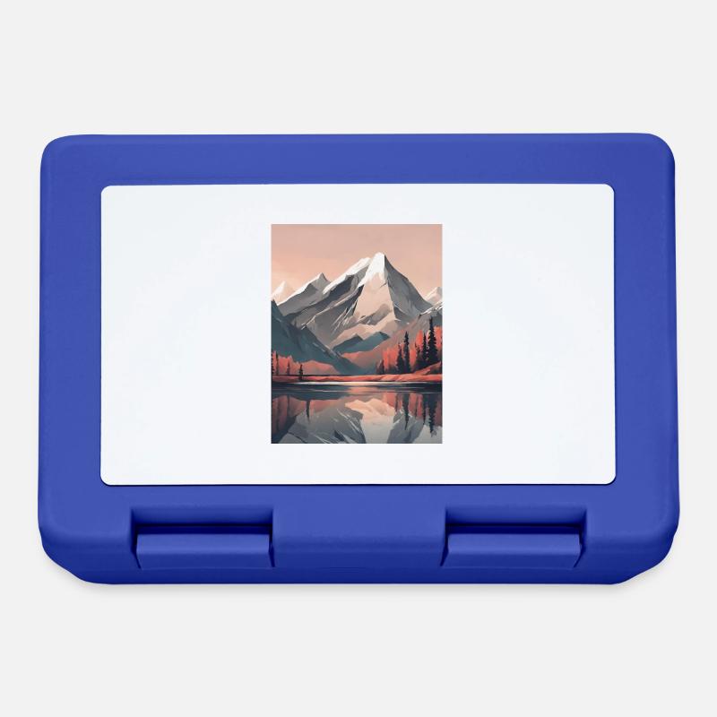 Montagnes - Boîte à goûter - bleu royal