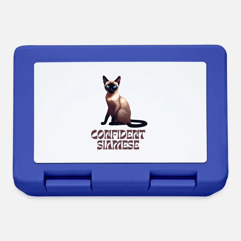 Siamese cat lover - Lunchbox - royal blue