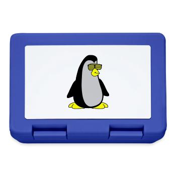 cool Pinguin 002 - Brotdose - Royalblau - Vorne