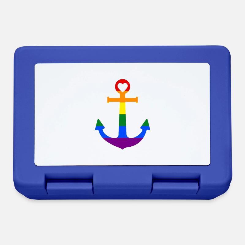 Regenbogenanker - Brotdose - Royalblau