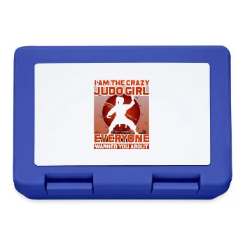 Ich bin das verrückte Judo-Mädchen, vor dem dich alle gewarnt haben - Brotdose - Royalblau - Vorne