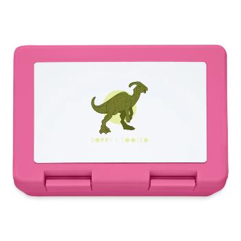 Dinosaurier Parasaurolophus Dino Geschenk - Brotdose - Pink - Vorne