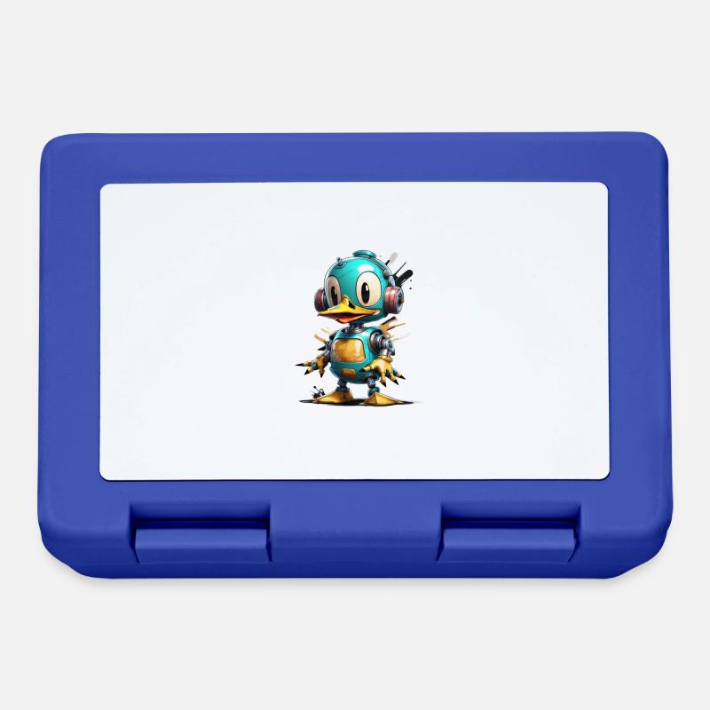 Robot Duck - Lunchbox - royal blue