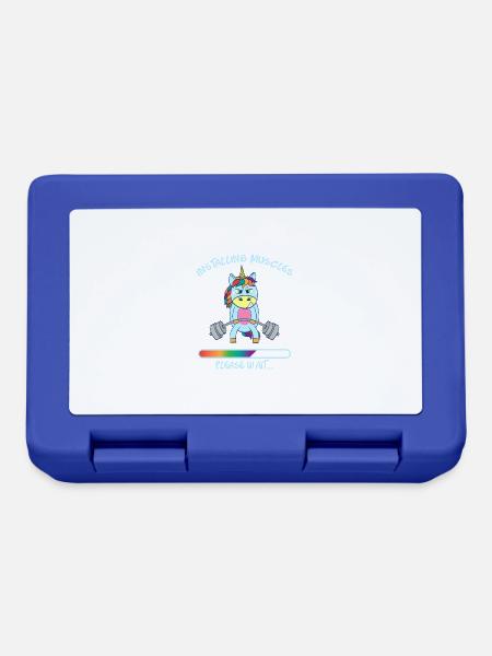 Einhorn-Stern-Turnhalle-Nizza Bein-Tageshemd ", - Brotdose - Royalblau