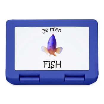Je m'en Fish - Boîte à goûter - bleu royal - Devant