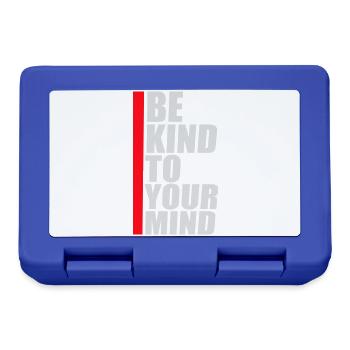 Be Kind To Your Mind Lustig Psychisch Gesund Logo - Brotdose - Royalblau - Vorne