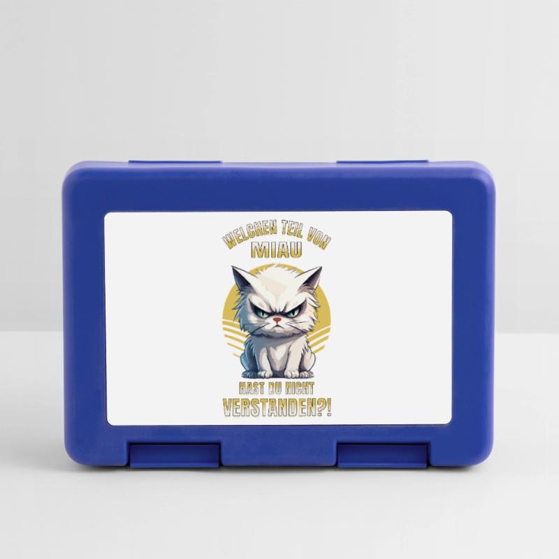 Cat, Grumpy, Grumpy, Grumpy, Meow, Funny Lunchbox