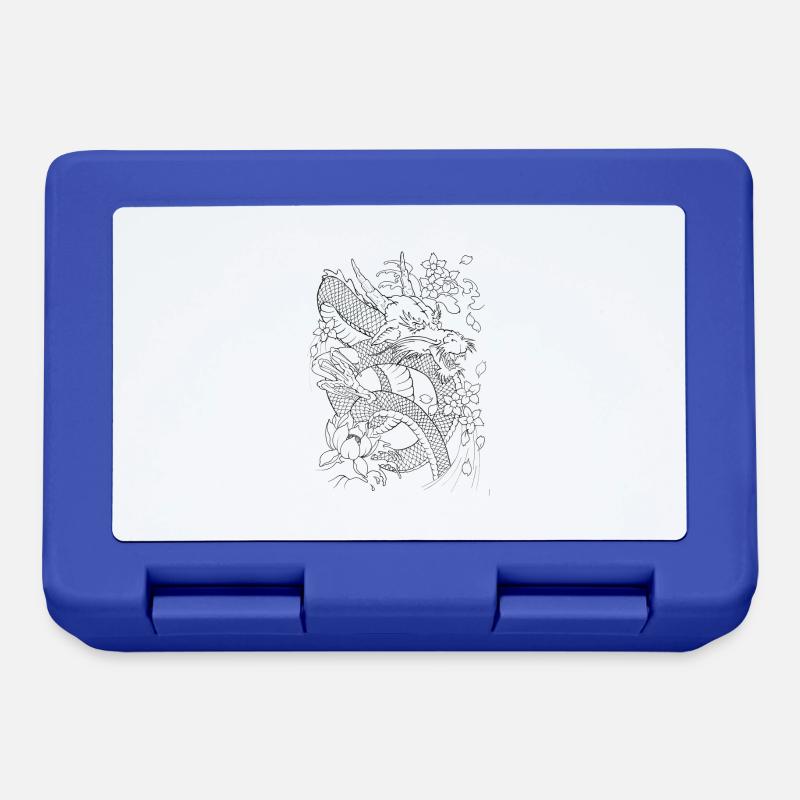 dragon01 - Boîte à goûter - bleu royal