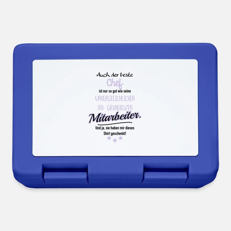 bester Chef grandiose Mitarbeiter - Brotdose - Royalblau