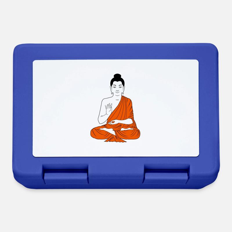 buddha - Brotdose - Royalblau