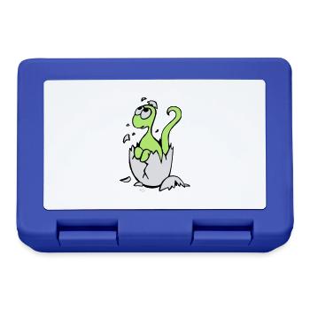 Bébé Dinosaure - Boîte à goûter - bleu royal - Devant