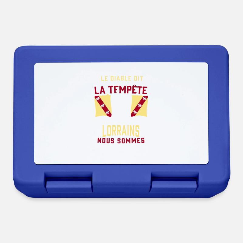 Tempête Lorrains - Boîte à goûter - bleu royal